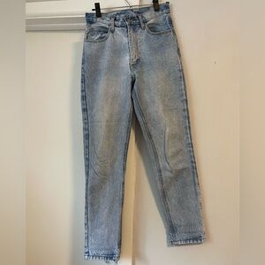 John Galt straight leg light wash jeans